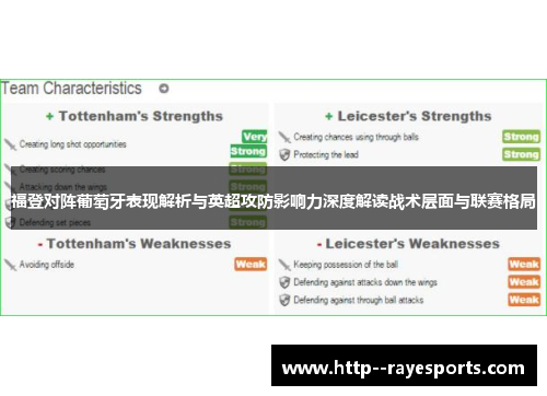 福登对阵葡萄牙表现解析与英超攻防影响力深度解读战术层面与联赛格局